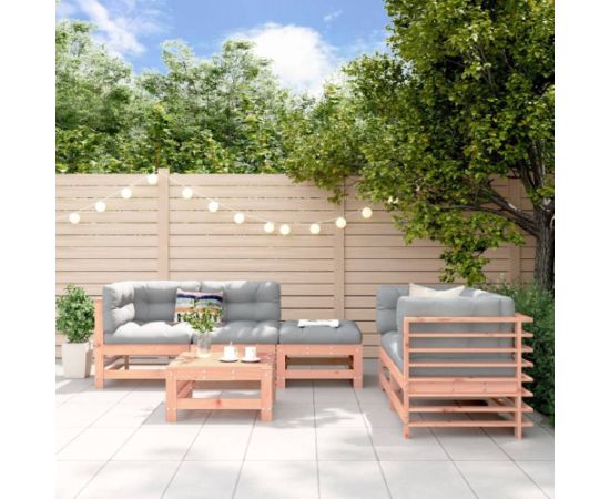 vidaXL 6-cz. zestaw mebli ogrodowych, lite drewno daglezjowe Dārza mēbeļu komplekti