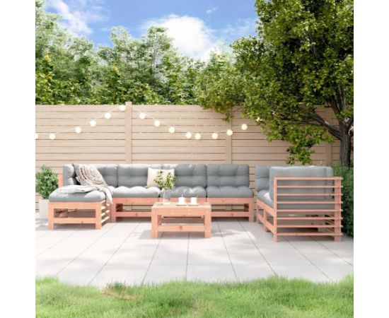 vidaXL 8-cz. zestaw mebli ogrodowych, lite drewno daglezjowe Dārza mēbeļu komplekti