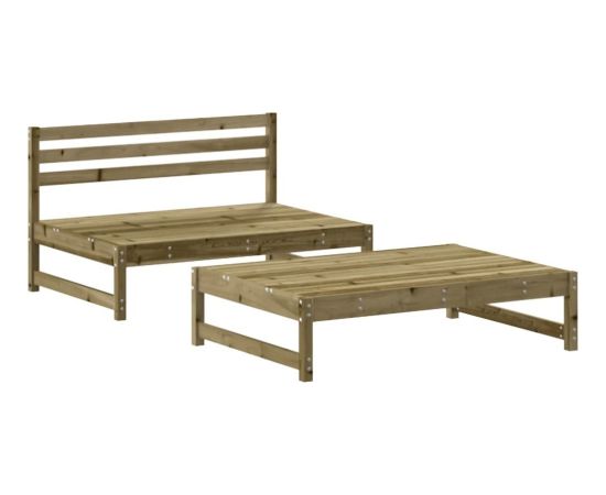 vidaXL 2-cz. zestaw mebli ogrodowych, impregnowane drewno sosnowe Dārza mēbeļu komplekti