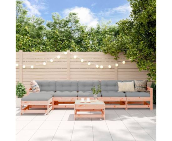 vidaXL 7-cz. zestaw mebli ogrodowych, lite drewno daglezjowe Dārza mēbeļu komplekti