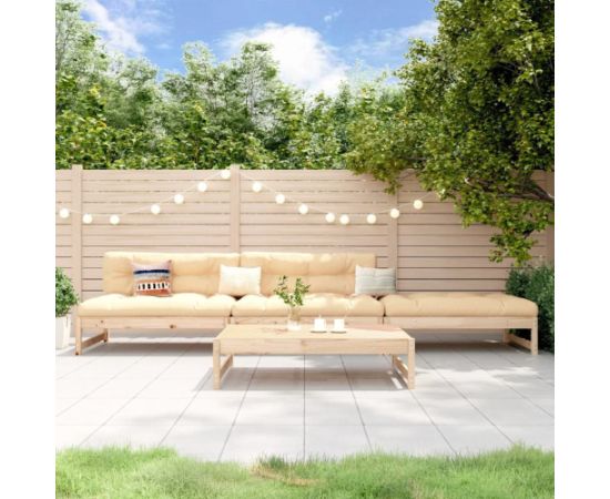 vidaXL 4-cz. zestaw mebli ogrodowych, drewno sosnowe Dārza mēbeļu komplekti
