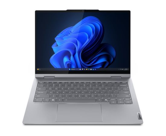 Lenovo ThinkBook 14 2-in-1 G5 IAU Intel Core Ultra 7 255U Hybrid (2-in-1) 35.6 cm (14") Touchscreen WUXGA 16 GB DDR5-SDRAM 512 GB SSD Wi-Fi 6E (802.11ax) Windows 11 Pro Swiss Grey Portatīvie datori