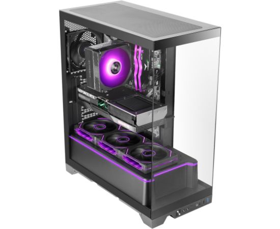 Tacens Mars Gaming MCPRISMA computer case Midi Tower Black Datoru korpusi