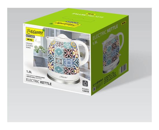MAESTRO MR-066-PORTO Ceramic electric kettle Tējkannas (elektriskās)