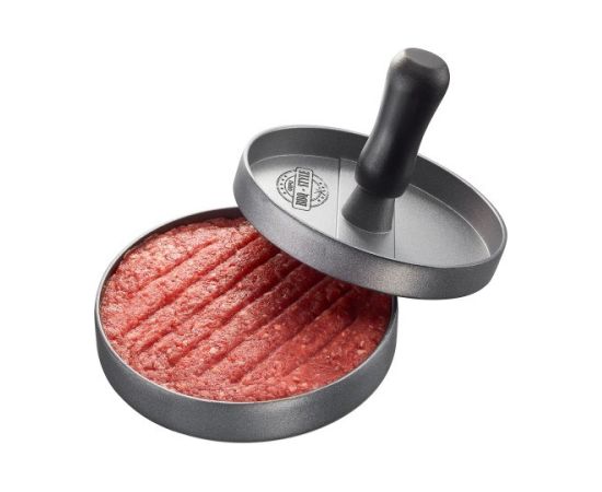 GEFU BBQ hamburger press Black, Grey Aluminium, Plastic Naži