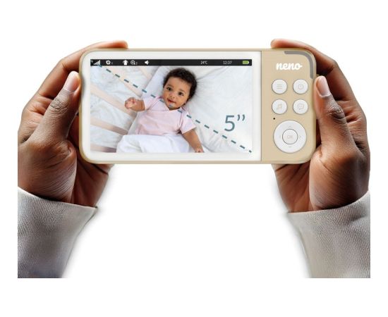 Neno VEDO CREAM ELECTRONIC BABY NANNY WITH WIRELESS RECEIVER Mazuļu uzraudzības ierīces