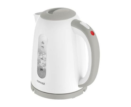 Concept RK2335 electric kettle 1.7 L 2200 W Grey, White Tējkannas (elektriskās)