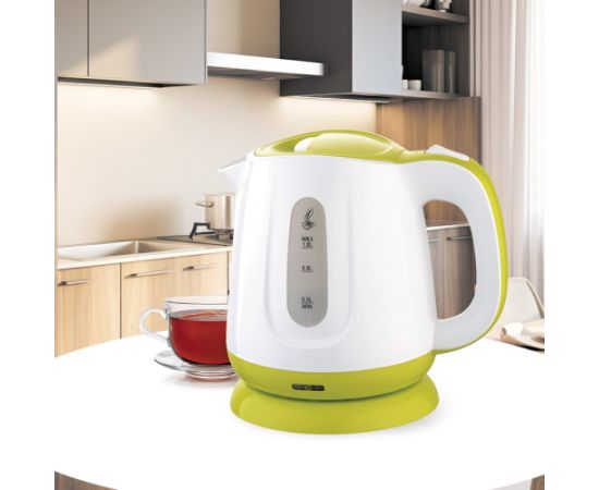 Electric kettle MAESTRO MR013 1 L 1100 W (MR-013-GREEN) Green, White Tējkannas (elektriskās)