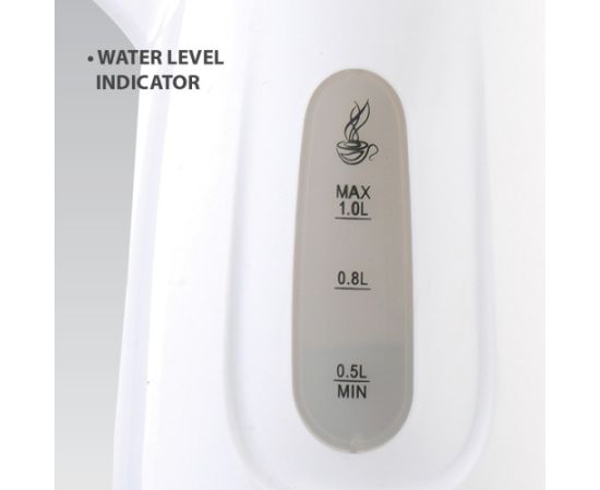 Electric kettle MAESTRO MR013 1 L 1100 W (MR-013-GREEN) Green, White Tējkannas (elektriskās)