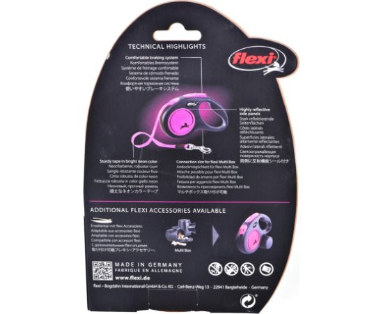 Flexi New Neon M 5 m Dog Retractable lead Citas preces