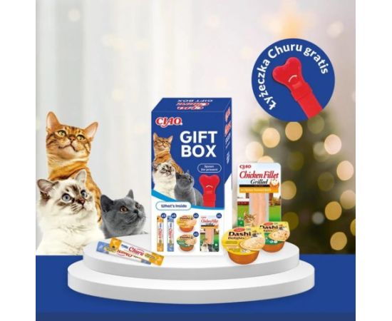 INABA Churu Gift Box zestaw smakołyków dla kota Kaķu sausā barība