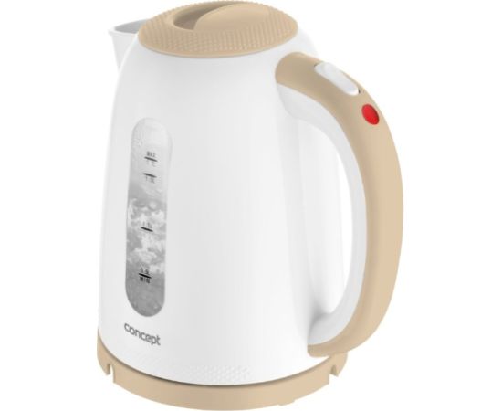 Concept RK2331 electric kettle 1.7 L 2200 W Beige, White Tējkannas (elektriskās)