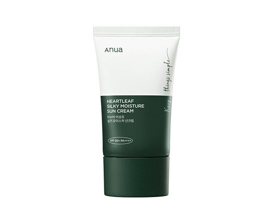 Anua Heartleaf Silky Moisture Sun Screen SPF 50+ - Hydratační opalovací krém na obličej 50ml Ķermeņa kosmētika