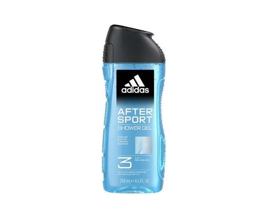 Adidas After A3 Sport Men 3in1 Shower Gel 250ml Dušas želejas ķermenim
