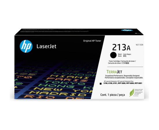 HP 213A (W2130A) Toner Cartridge, Black Tintes printeru izejmateriāli