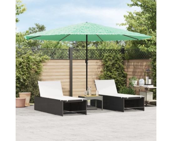 vidaXL vidaXL Parasol ogrodowy na stalowym słupku, zielony, 388x388x248 cm Новинки Для дома и сада 