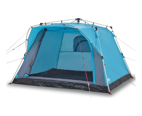 vidaXL Namiot rodzinny, kabinowy, 4-os, niebieski, szybkie rozkładanie Новинки Для дома и сада 