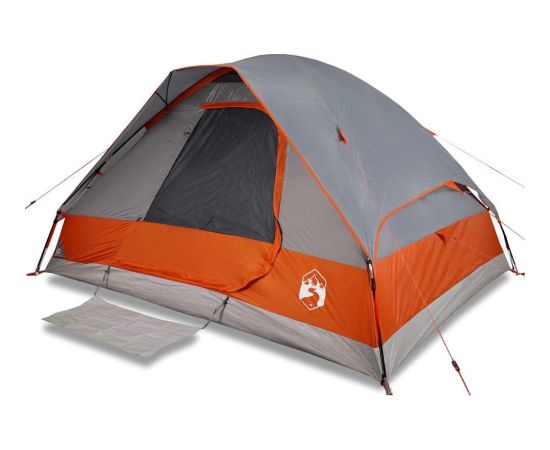 vidaXL Namiot rodzinny, 6-os., szaro-pomarańczowy, wodoszczelny Новинки Для дома и сада 