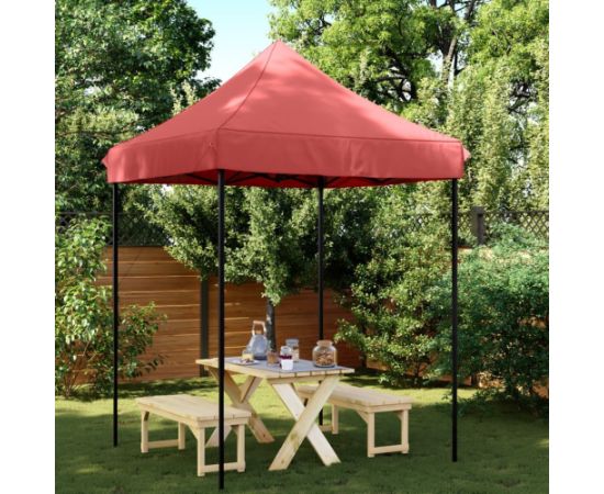 vidaXL Składany namiot imprezowy typu pop-up, burgund, 200x200x306 cm Новинки Для дома и сада 