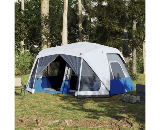 vidaXL Namiot rodzinny z LED, 10-os., jasnoniebieski Jaunumi -Dārzam