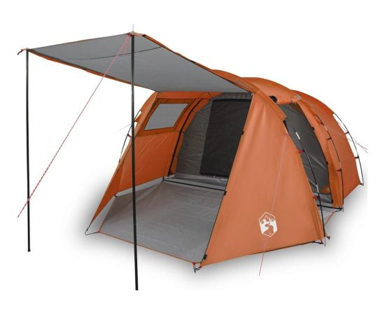 vidaXL Namiot turystyczny, 4-os., szaro-pomarańczowy, wodoszczelny Новинки Для дома и сада 