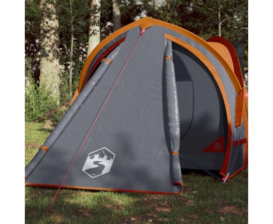 vidaXL Namiot turystyczny, 2-os., szaro-pomarańczowy, wodoszczelny Новинки Для дома и сада 