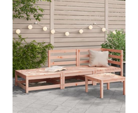 vidaXL Sofa ogrodowa z podnóżkiem, 2-osobowa, lite drewno daglezjowe Jaunumi -Dārzam