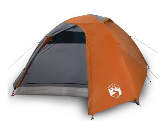 vidaXL Namiot turystyczny, 4-os., szaro-pomarańczowy, wodoszczelny Новинки Для дома и сада 