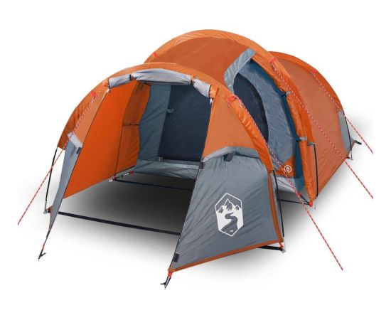 vidaXL Namiot turystyczny, 3-os., pomarańczowy, wodoszczelny Jaunumi -Dārzam