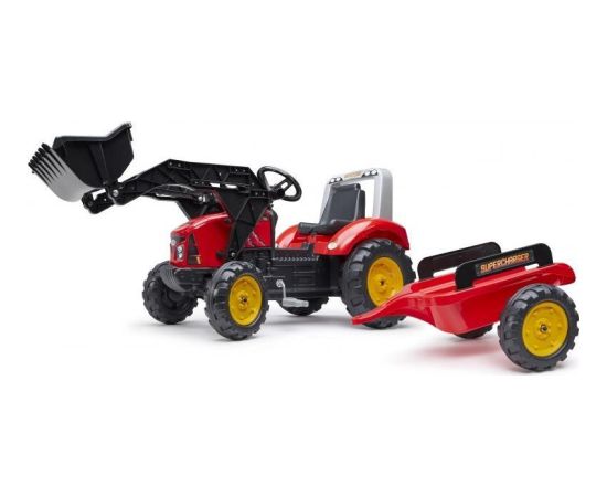 Falk Traktor na Pedały z Przyczepą Red Supercharger Jaunumi, Bērnu preces