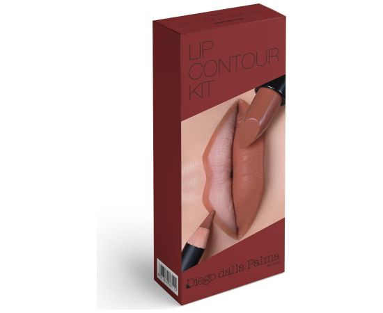 Set Diego Dalla Palma: The Lipstick, Cream Lipstick, 503, Caramello, 4 g + Matita, Contour, Lip Liner, 503, Raw Sienna, 1.1 g Dekoratīvā kosmētika