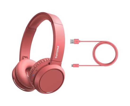 PHILIPS TAH4205RD/00 austiņas On-Ear ar Bluetooth, sarkanas Austiņas