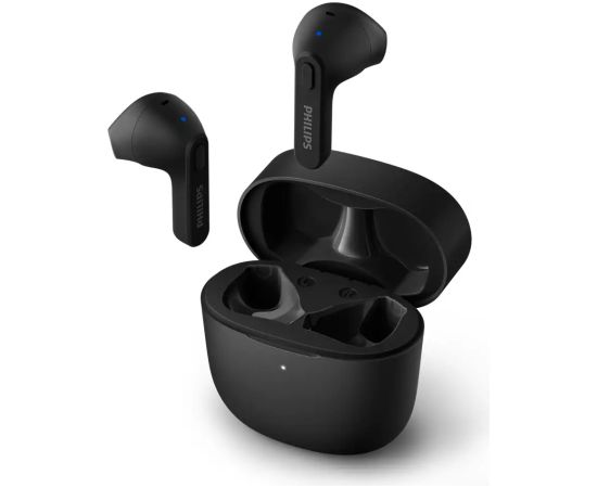 PHILIPS TAT2236BK/00 in-ear true bezvadu austiņas ar portatīvo uzlādes ietvaru, melnas Austiņas