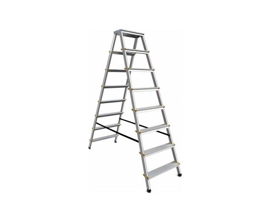 Double-sided standing ladder AWTools AW23031; 2x8; 3,67 m Kāpnes un sastatnes