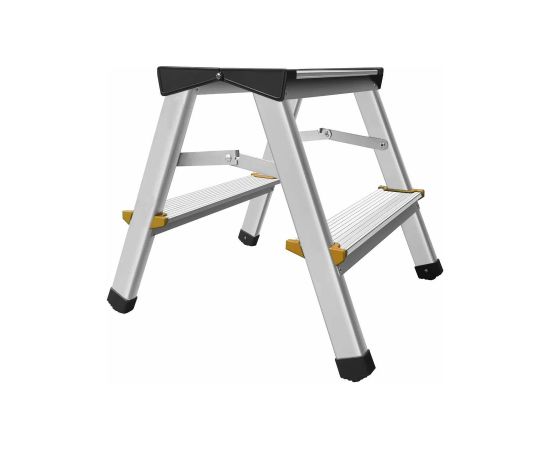 Double-sided standing ladder AWTools AW23025; 2x2; 2,39 m Kāpnes un sastatnes