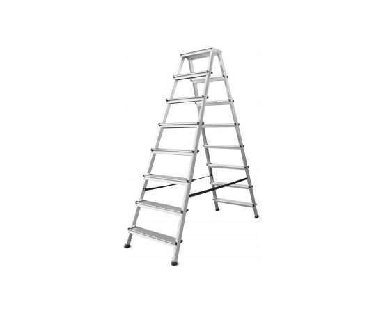 Double-sided standing ladder AWTools AW23008; 2x8; 3,67 m Kāpnes un sastatnes