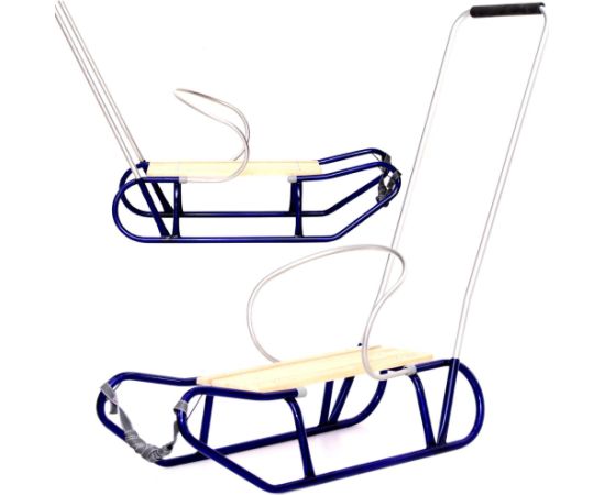 Enero TOMEK METĀLA RAGAVAS AR ATGRIEZTIŅU UN ZILU STŪMĒJU Санки