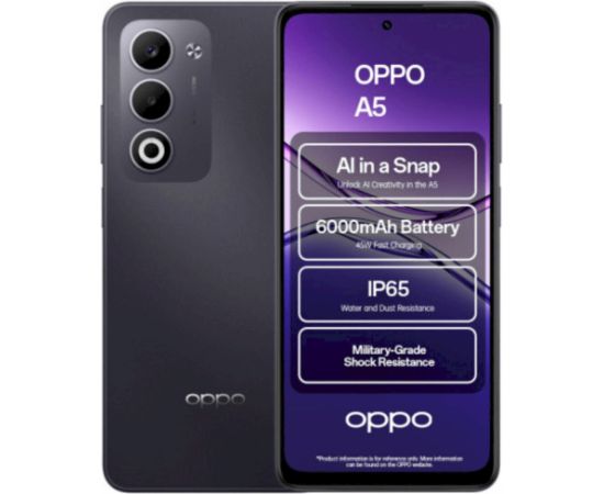 Oppo A5 Смартфон 4GB / 128GB Midnight Purple Мобильные телефоны