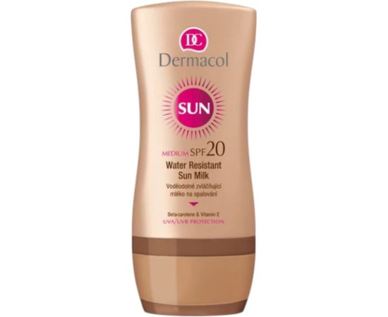 Dermacol, Sun, Water-Resistant, Sunscreen Milk, SPF20, 200 ml *Tester Косметика для тела