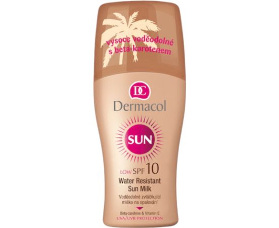 Dermacol, Sun, Water-Resistant, Sunscreen Milk, SPF10, 200 ml *Tester Косметика для тела
