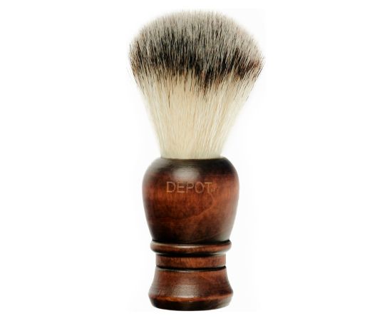 Depot, Accessories No. 730, Wooden, Face Shaving Brush, Brown Bārdas kopšana