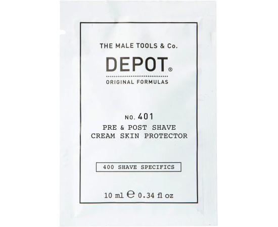 Depot, 400 Shave Specifics No. 401, Soothing, Pre & Post Shaving Cream, 10 ml Bārdas kopšana