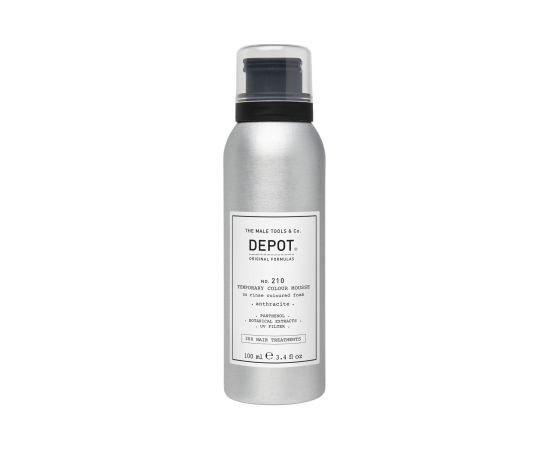 Depot, 200 Hair Treatments No. 210, Panthenol, Hair Colour Leave-In Mousse, Anthracite, 100 ml Matu kopšana