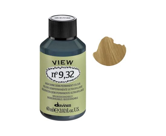 Davines, View, Demi-Permanent Hair Dye, 9.32 , 60 ml Уход за волосами