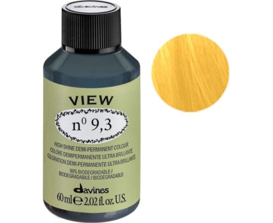 Davines, View, Demi-Permanent Hair Dye, 9.3 , 60 ml Уход за волосами