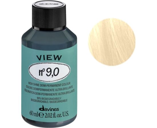 Davines, View, Demi-Permanent Hair Dye, 9.0 , 60 ml Уход за волосами