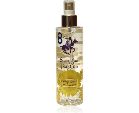 Beverly Hills Polo Club, No.8 Exotic Fragrance, Body Spray, 200 ml Ķermeņa kosmētika