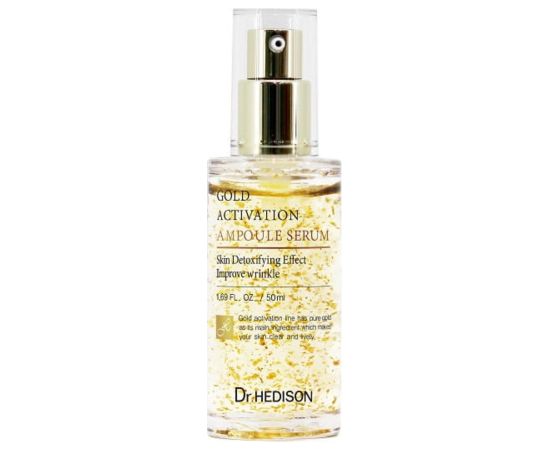 Dr. Hedison, Gold Activation, 24K gold, Detoxifying, Serum, For Face, 50 ml Sejas kopšana