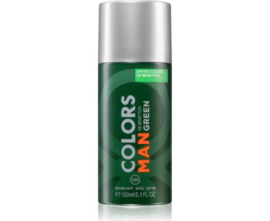 Benetton, Colors De Benetton Green, Anti-Perspirant, Dynamic, Deodorant Spray, For Men, 150 ml Dezodoranti