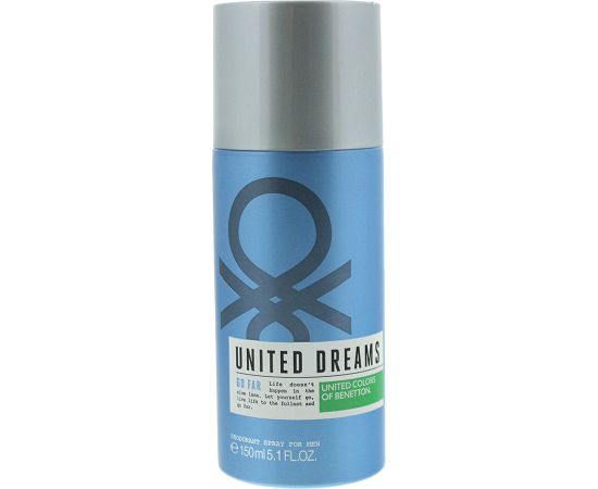 Benetton, United Dreams Go Far, Anti-Perspirant, Deodorant Spray, For Men, 150 ml Dezodoranti